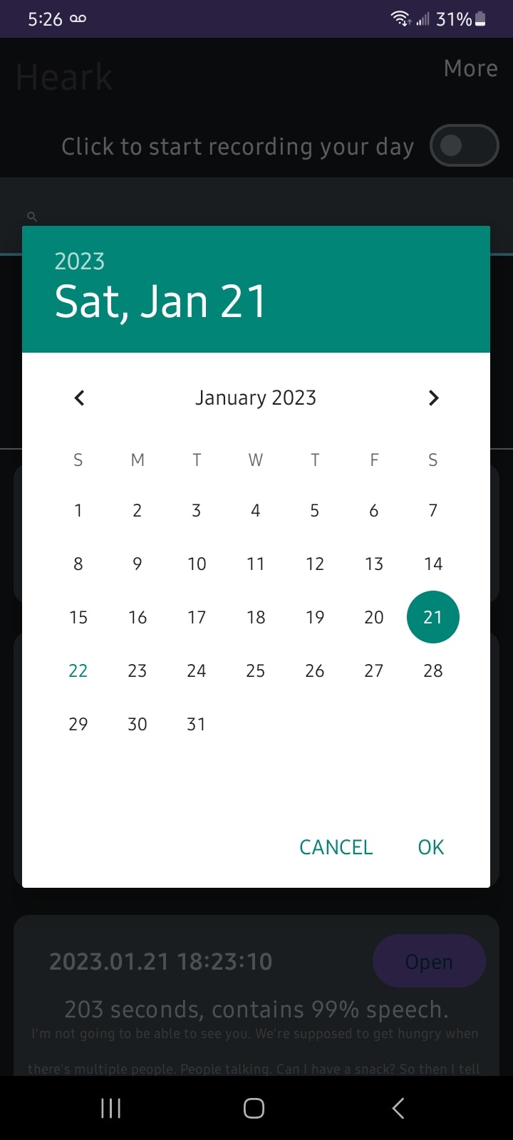 Hear - Günlük hayatınızı Android'e kaydedin, yazın ve arayın medya 6