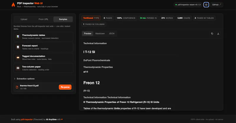 PDF Inspector Web UI screenshot 6