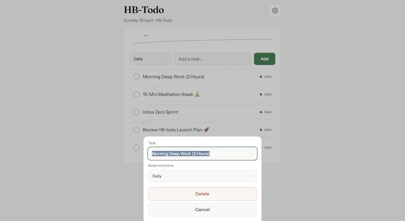 HB-Todo screenshot 3
