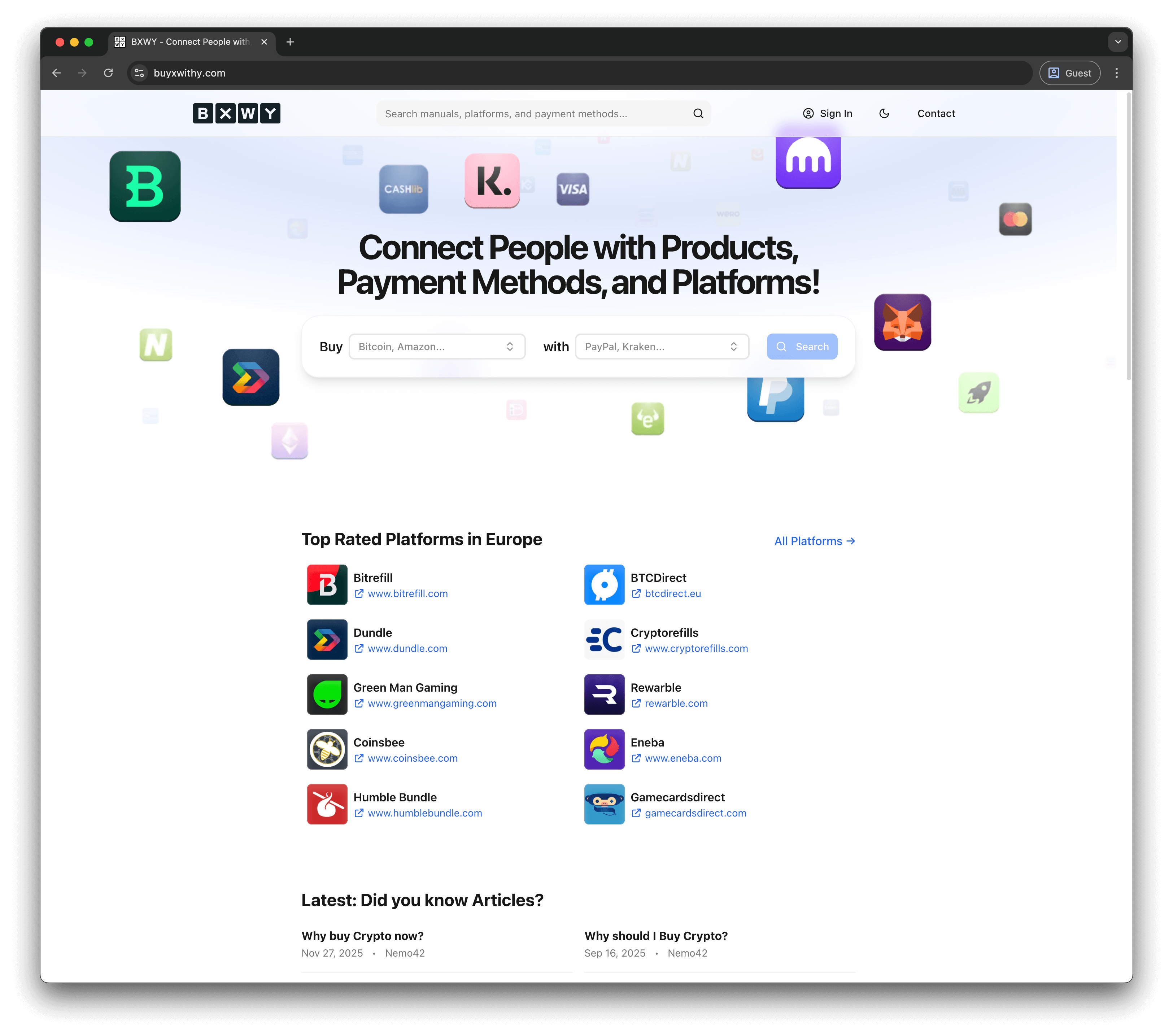 BXWY - Main product screenshot demonstrating key features and user interface
