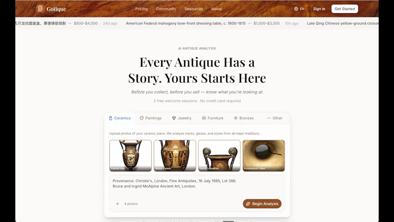 Gotique AI for Antiques screenshot 1 (video preview)