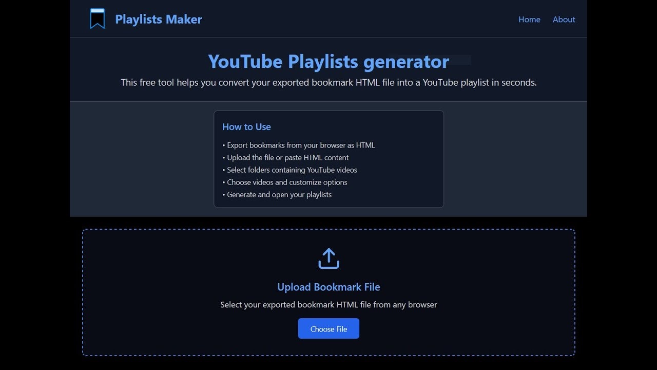 YouTube Playlists generator gallery image