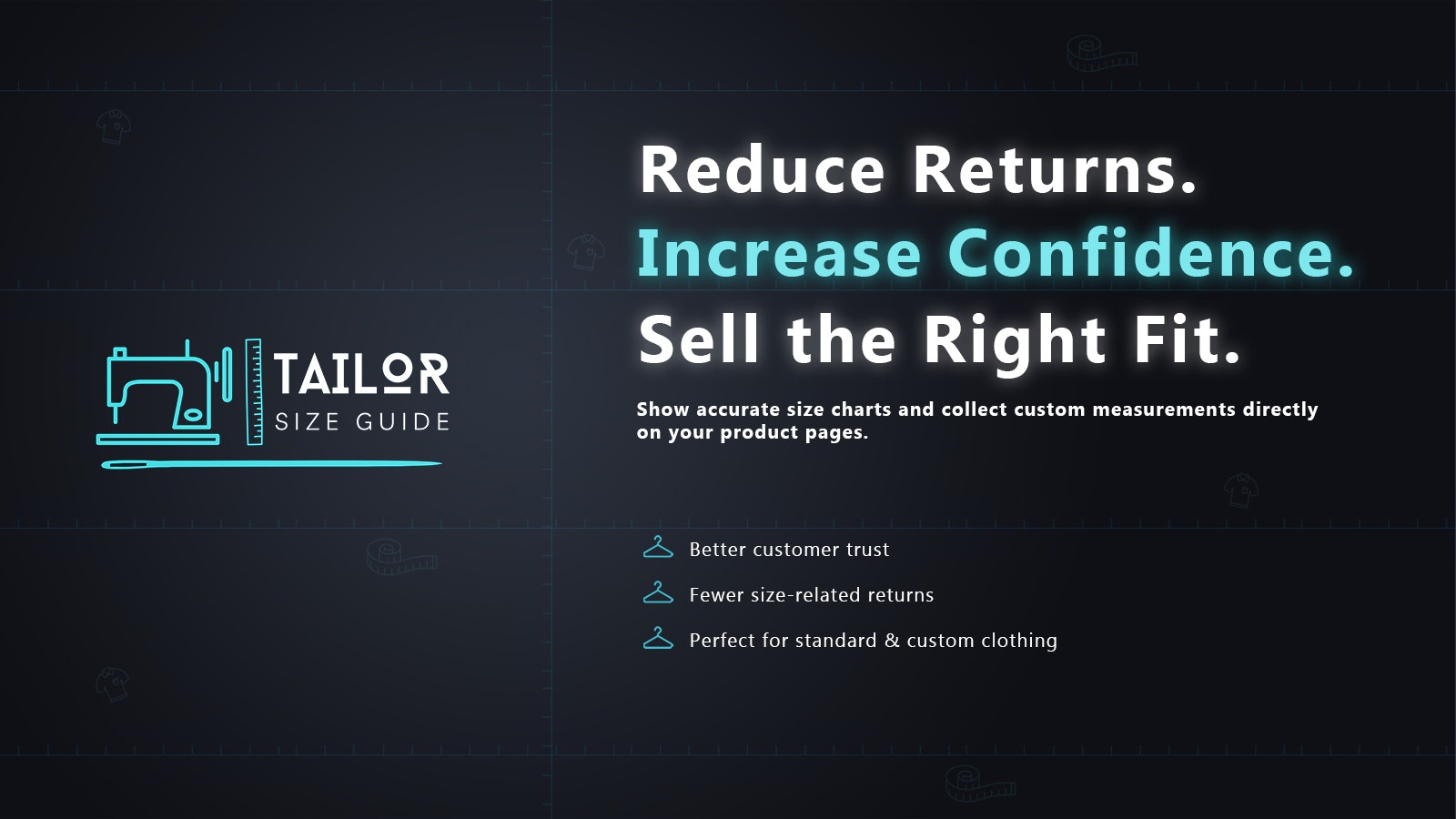 Tailor size guide gallery image