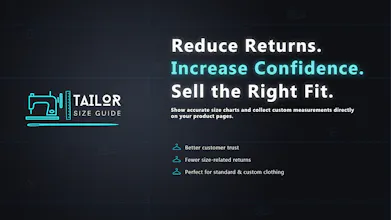 Tailor size guide gallery image