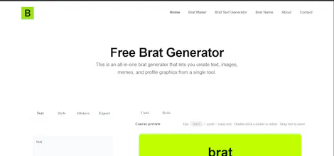 Free Brat Generator gallery image