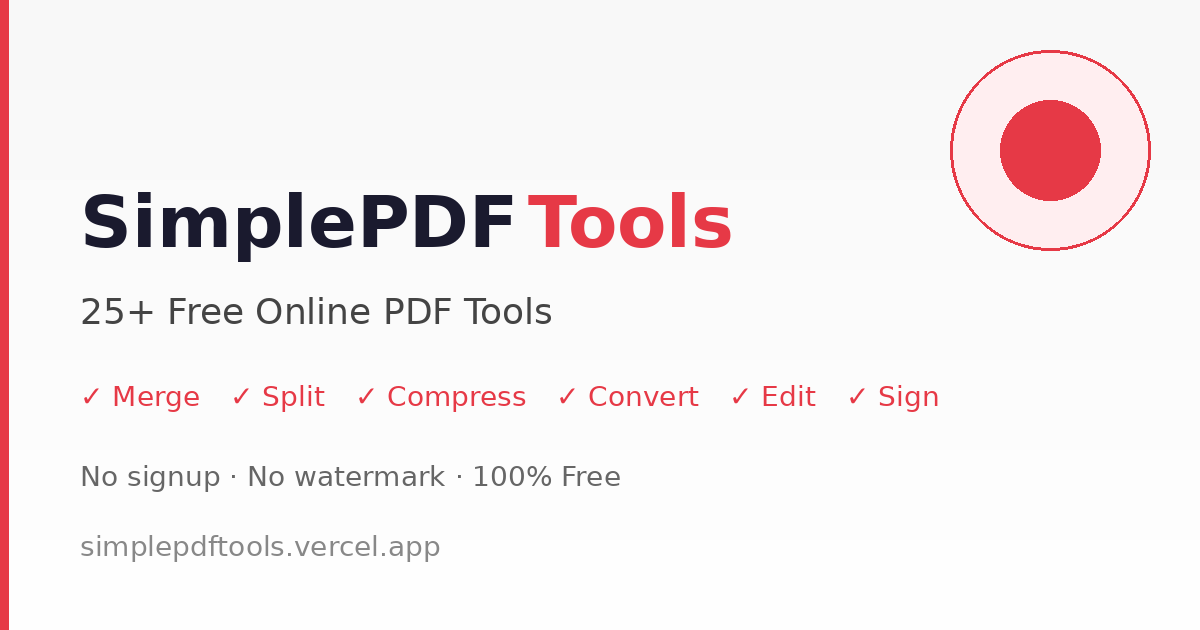 SimplePDF Tools