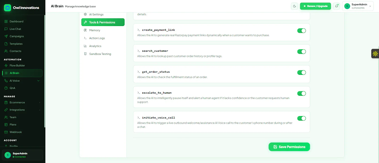 Owl Innovations WhatsApp API screenshot 6