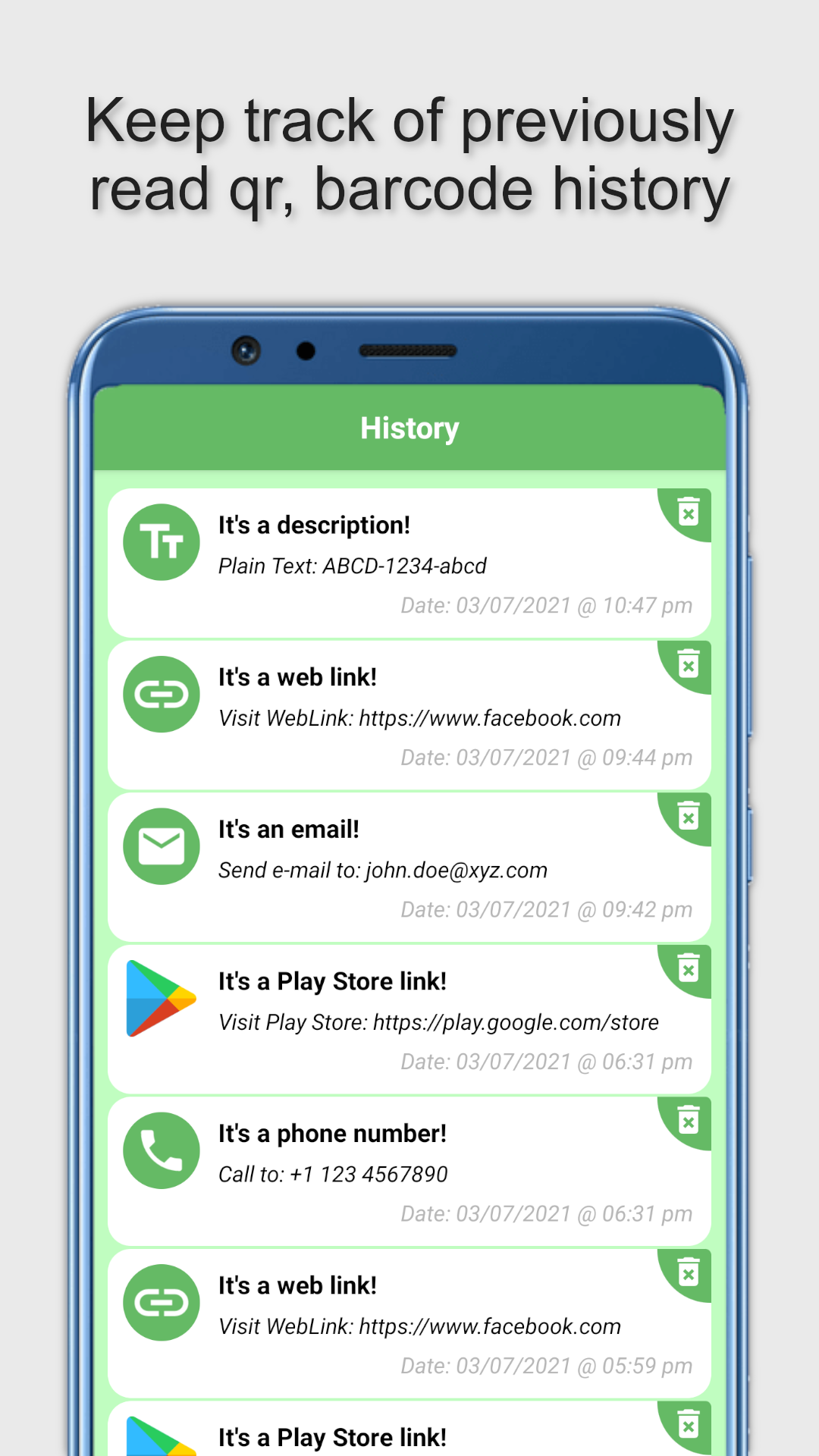 QR Code & Barcode Scanner Android App gallery image