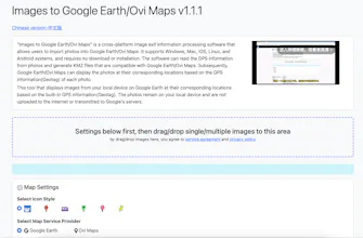 Images to Google Earth/Ovi Maps gallery image