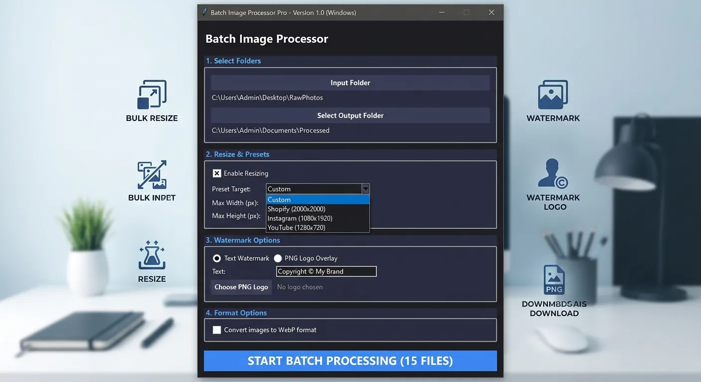 Batch Image Processor Pro gallery image