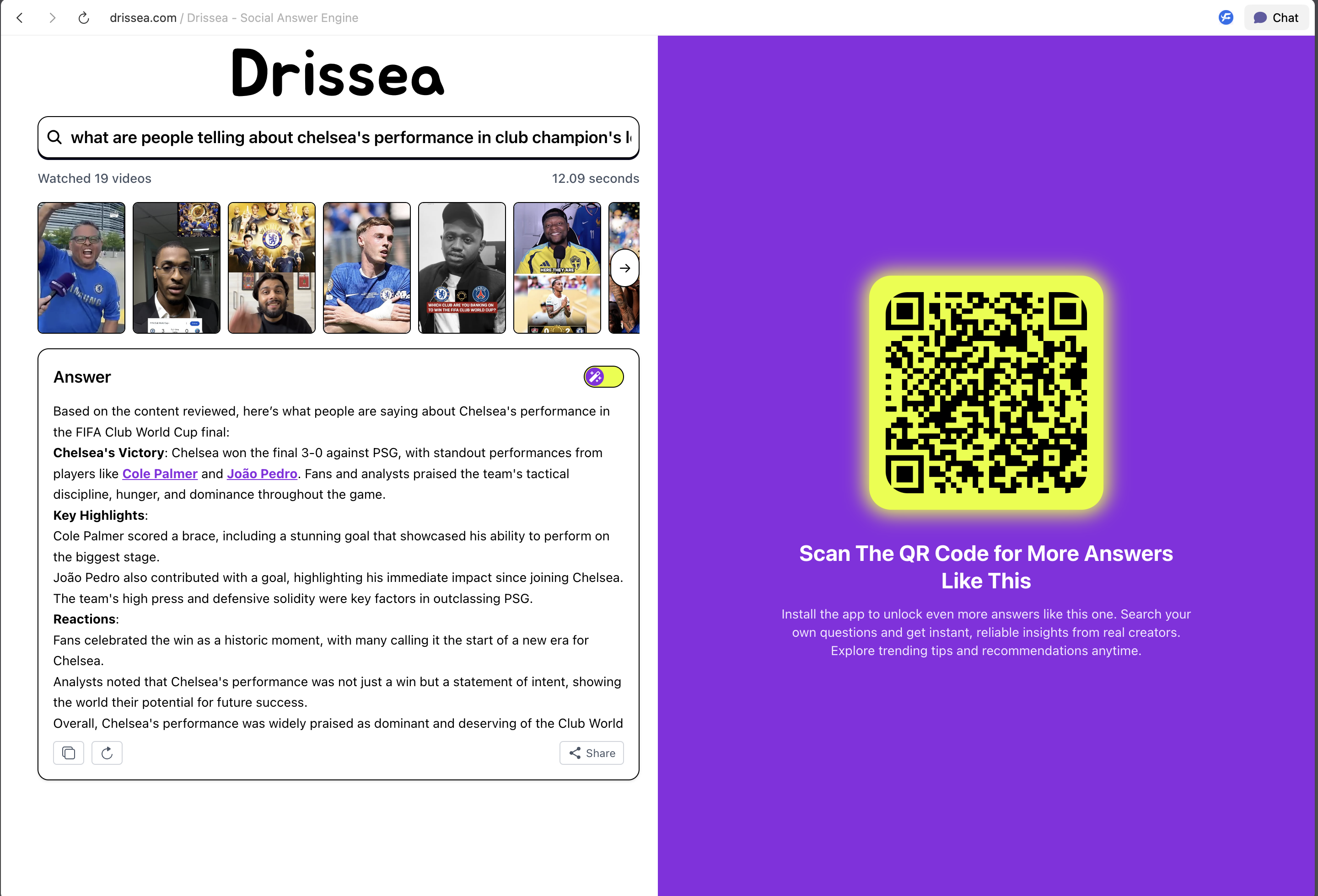 Drissa - Social Antwoord Engine - Scans scant haspels en berichten in seconden om uw vragen te beantwoorden media 2