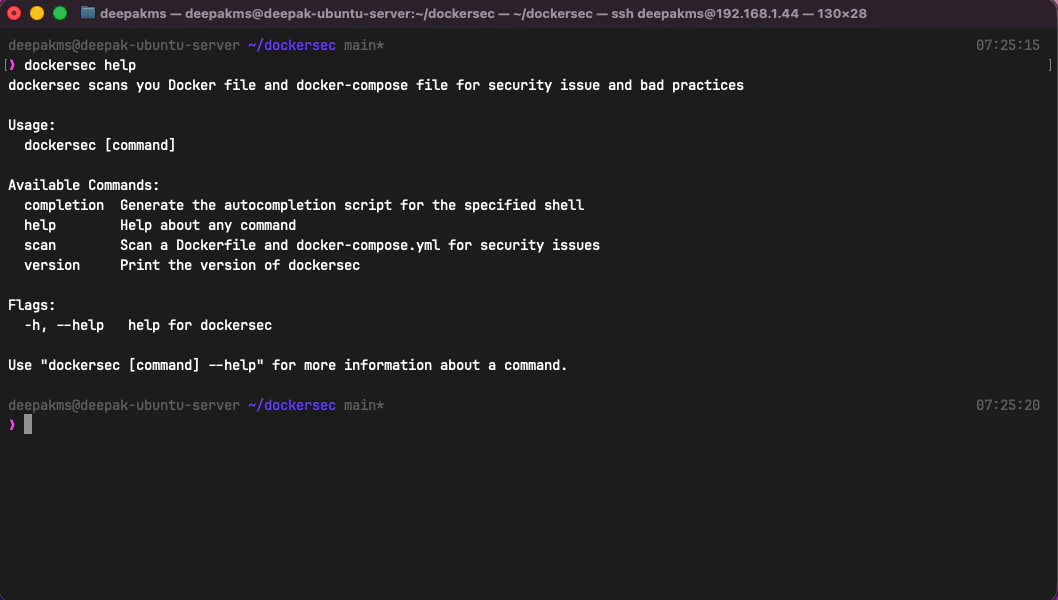dockersec screenshot 1