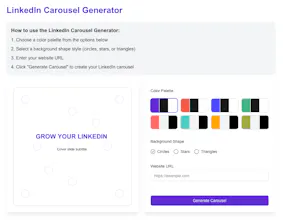 LinkedIn Carousel Generator gallery image