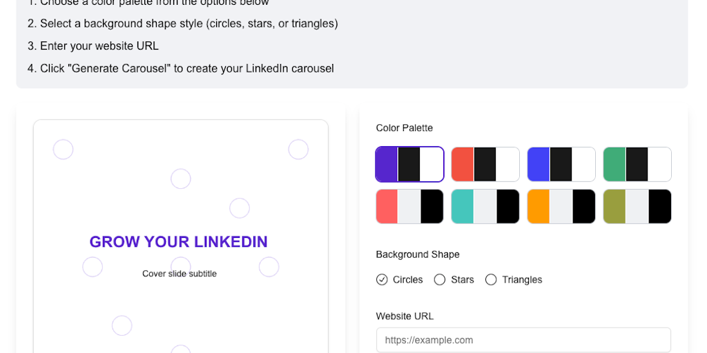 LinkedIn Carousel Generator