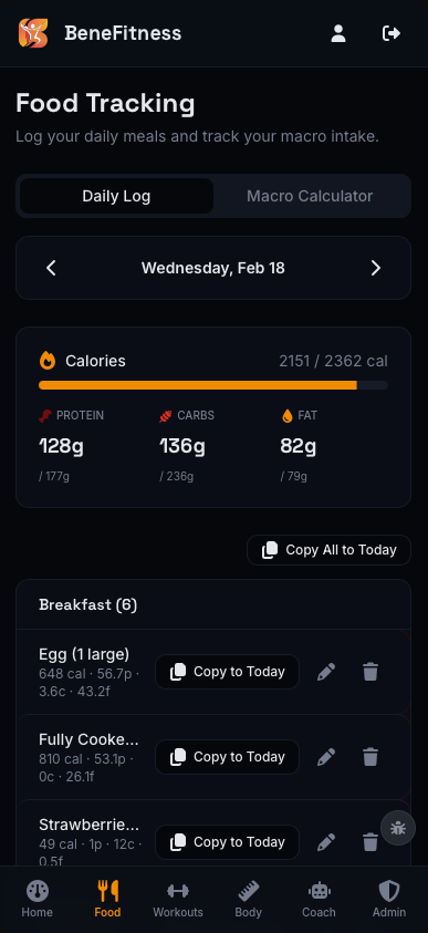 Benefitness - Screenshot 4 showing product features and functionality
