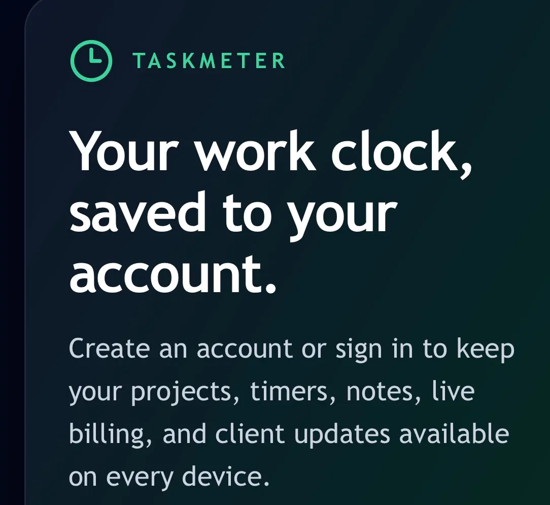 Freelance Clock