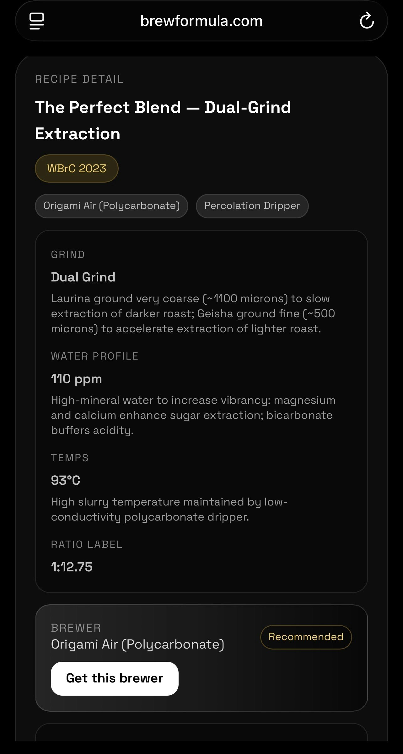 BrewFormula - Screenshot 4 showing product features and functionality