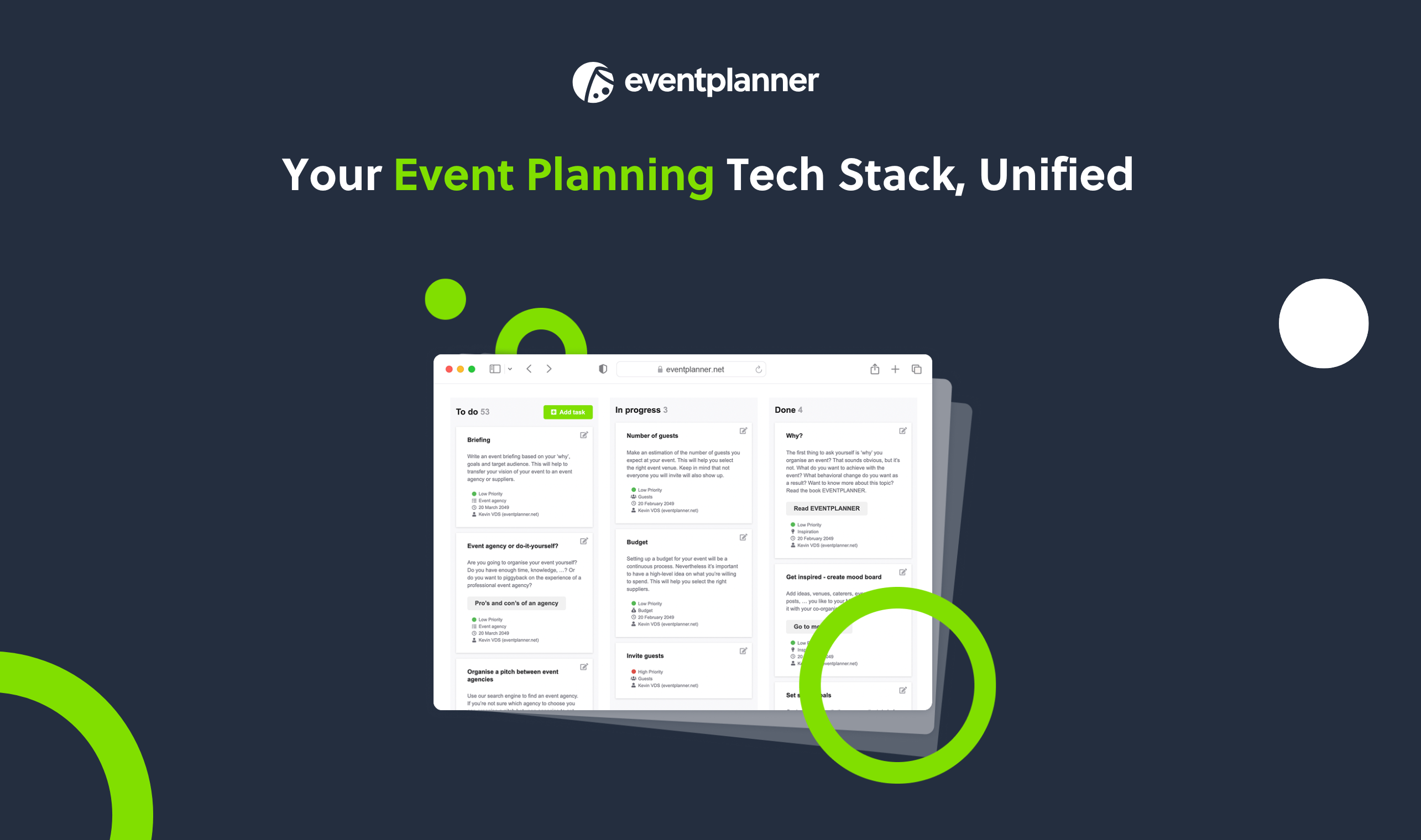 eventplanner.net - घटना योजना सॉफ़्टवेयर मीडिया 2