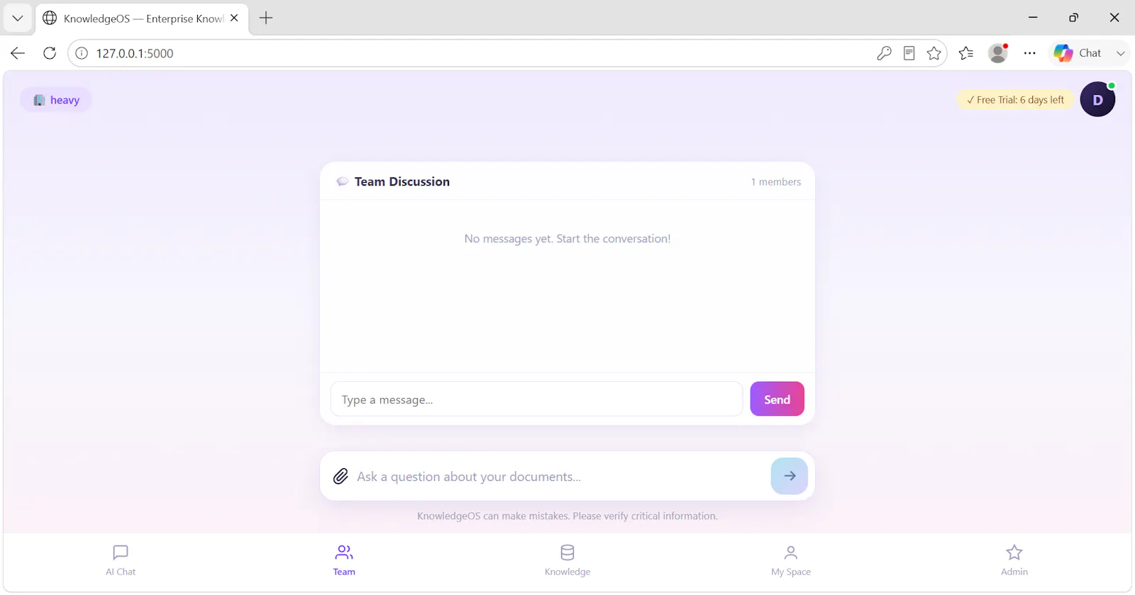 KnowledgeOS screenshot 2