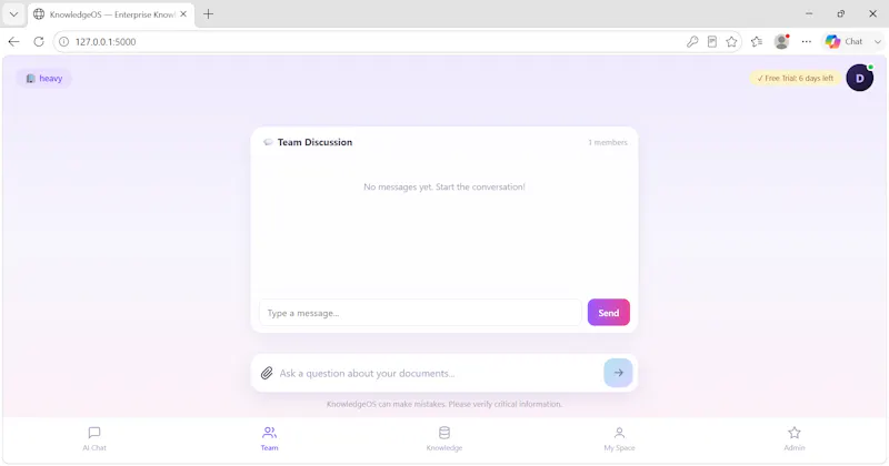 KnowledgeOS screenshot 2