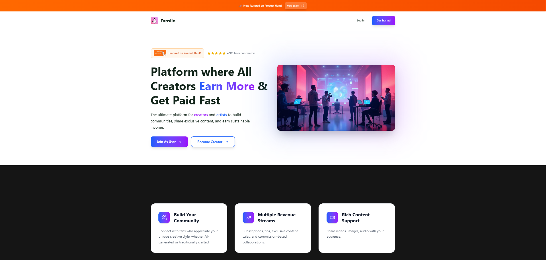 Média Fanslio - Plateforme d'interaction de fans de nouvelle génération 1