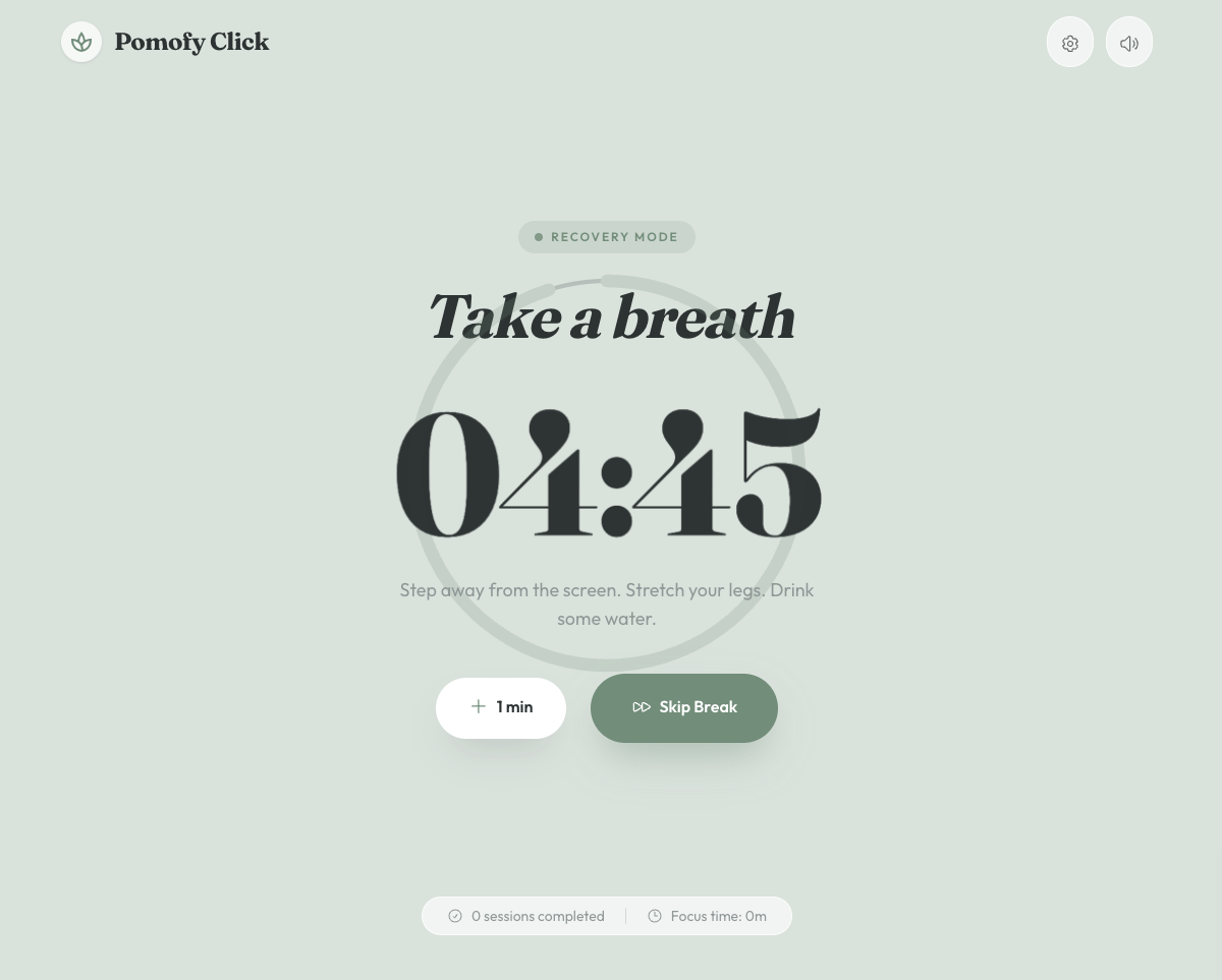 Pomofy Click - Screenshot 3 showing product features and functionality