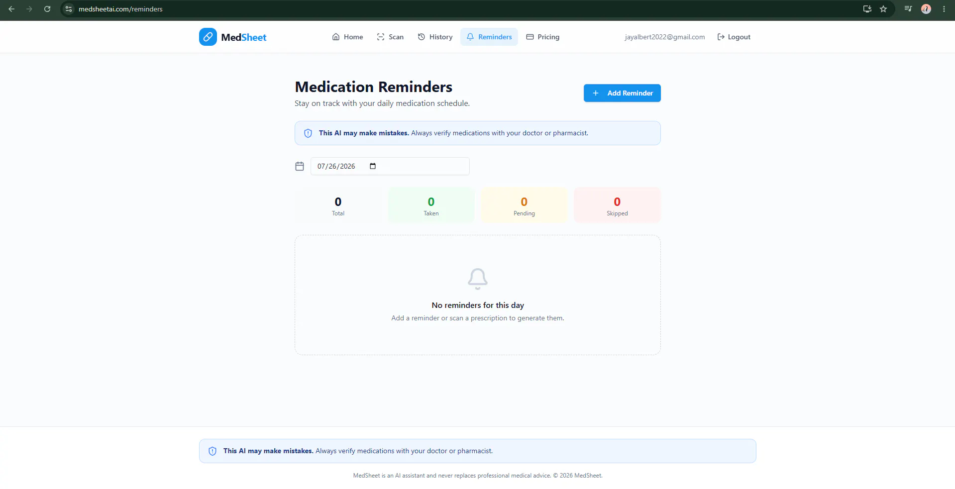MedSheet gallery image