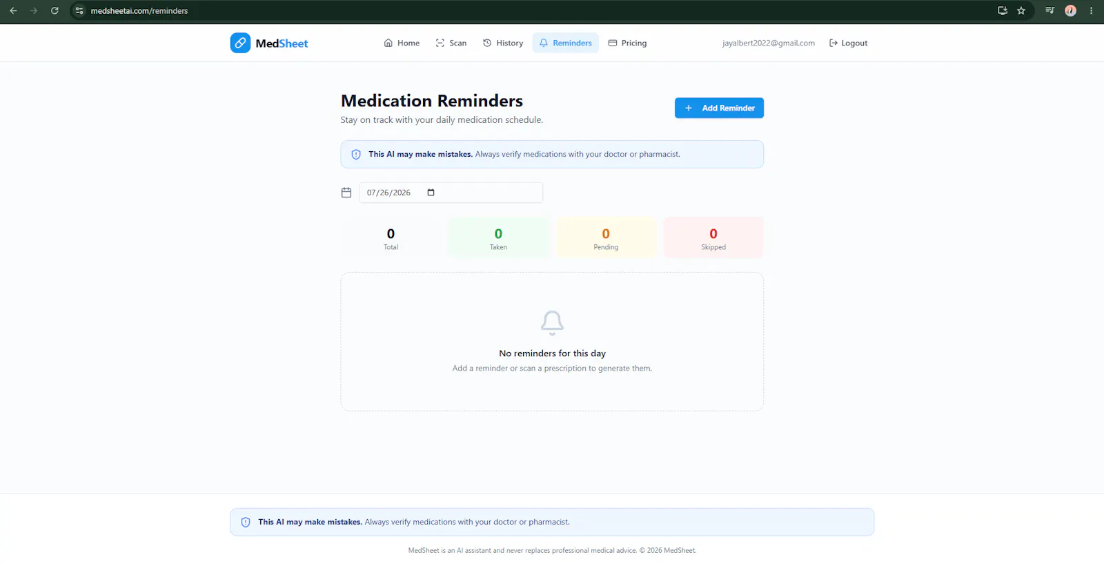 MedSheet screenshot 5