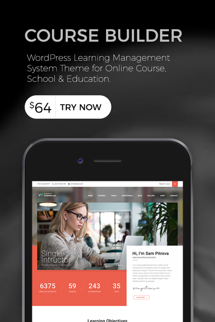 Course Builder WordPress Theme gallery image