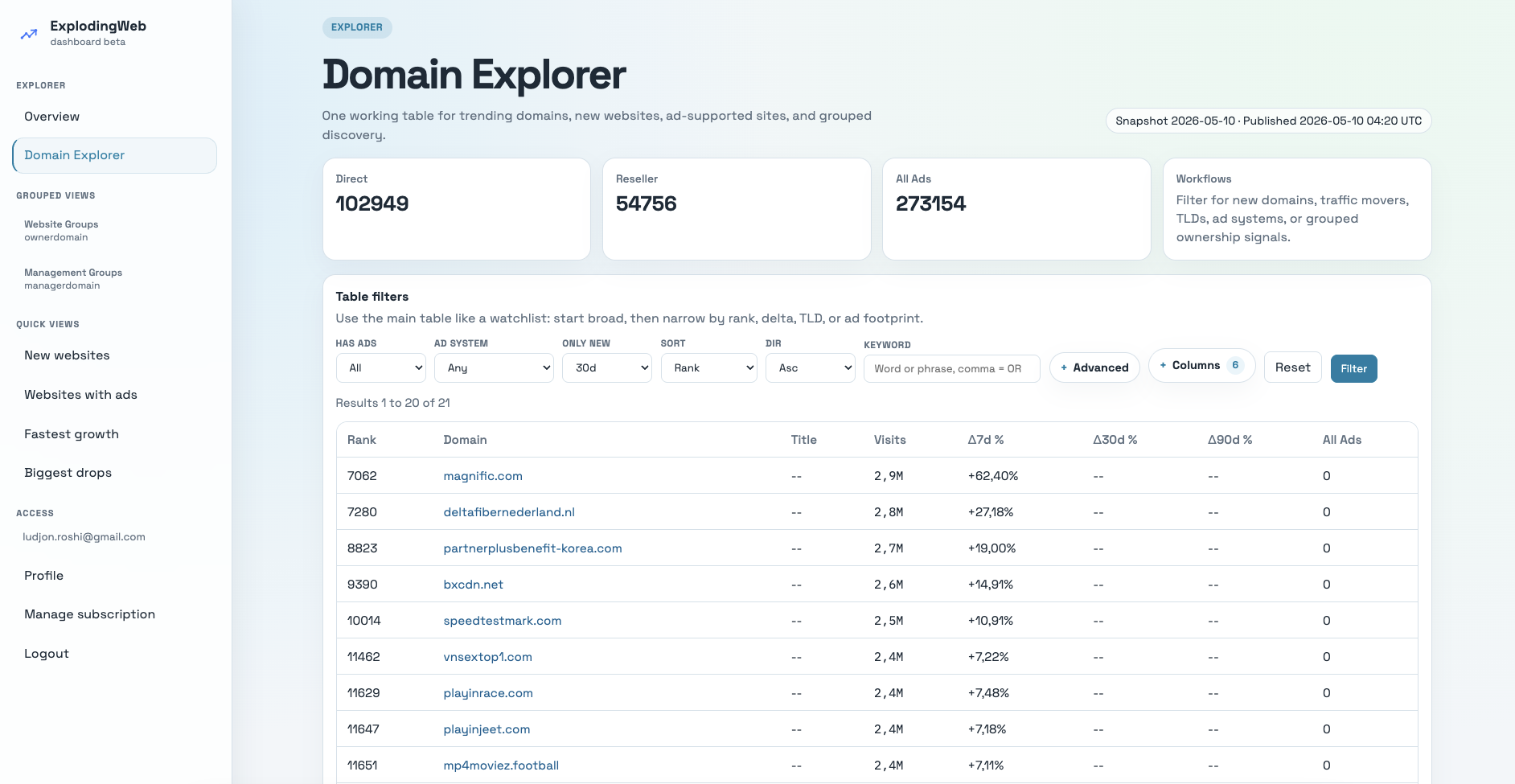 ExplodingWeb gallery image