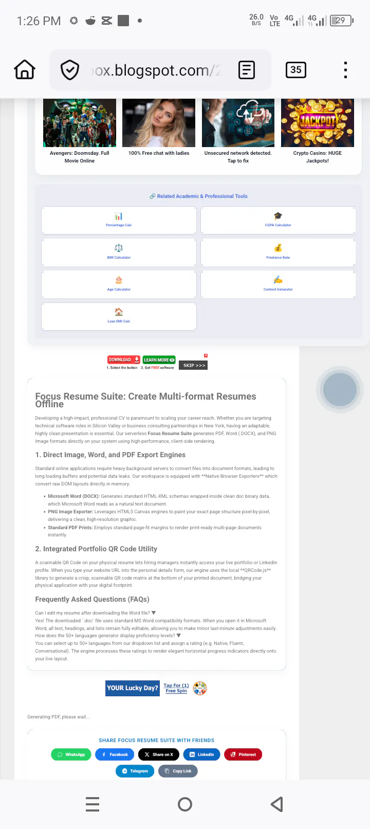 Focus Resume Suite gallery image