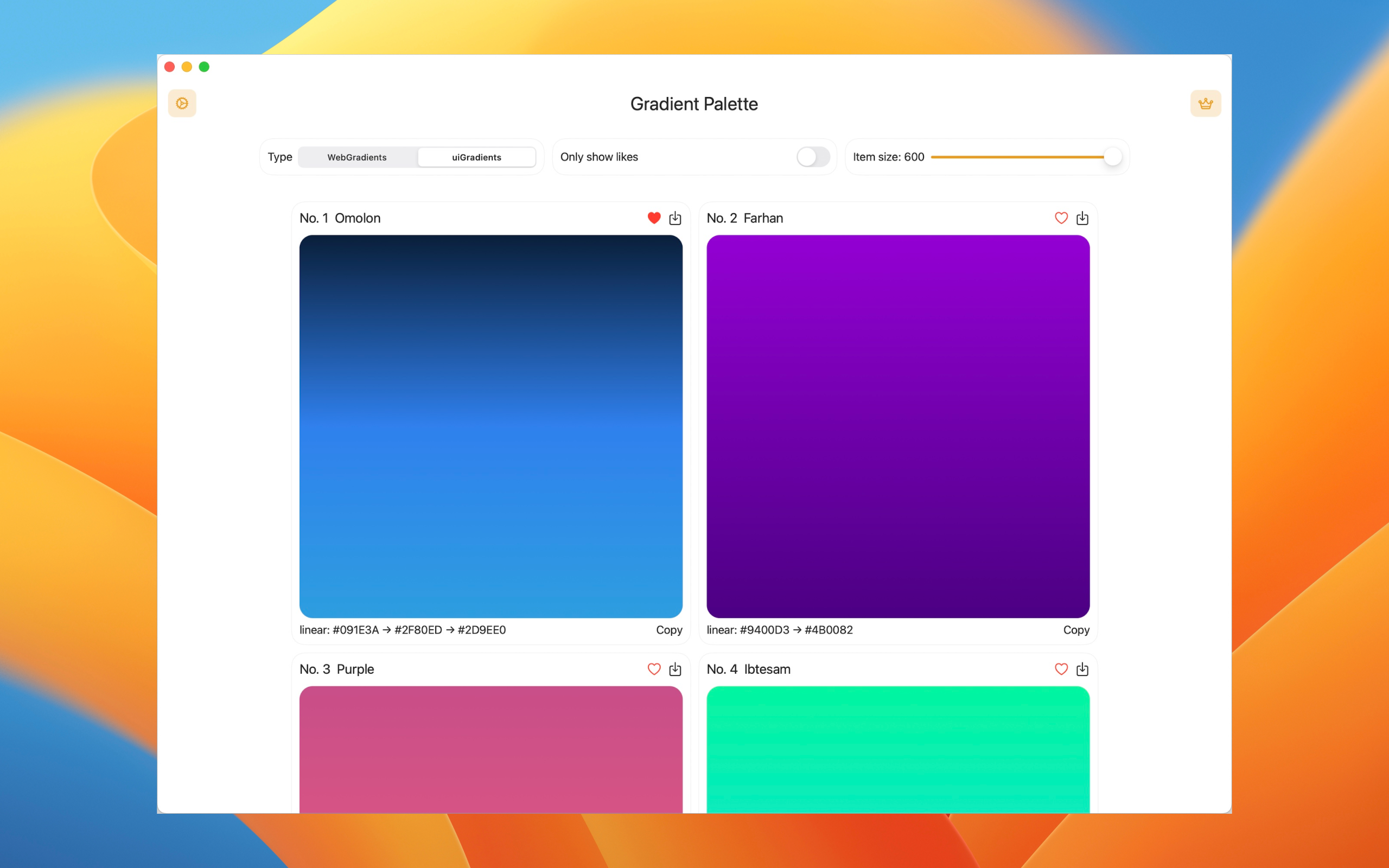Gradient Palette gallery image
