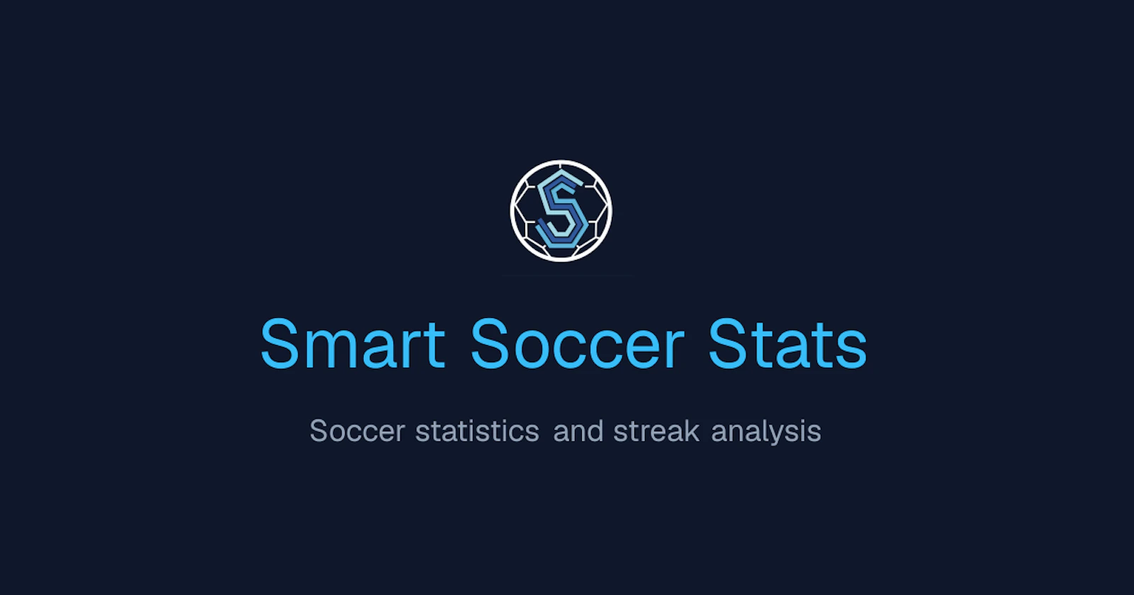 Smart Soccer Stats screenshot 1