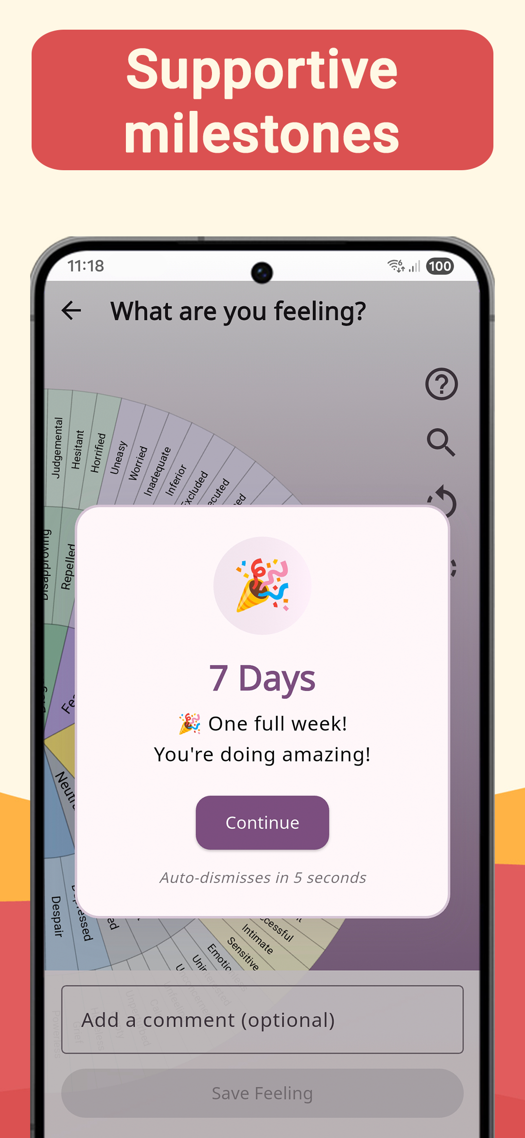 My Feelings Wheel - Screenshot 4 showing product features and functionality