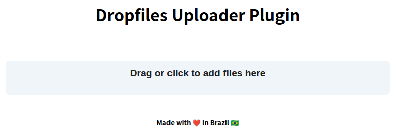 Cargador de archivos drop - Lugner de por cargador de archivos jQuery complemento media 1