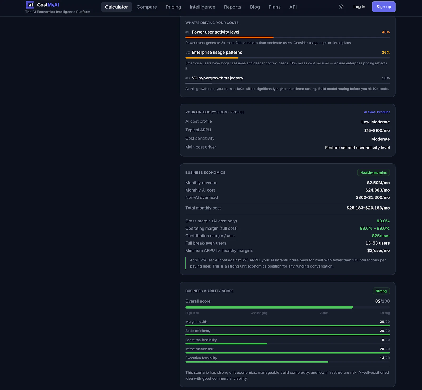 CostMyAI screenshot 3