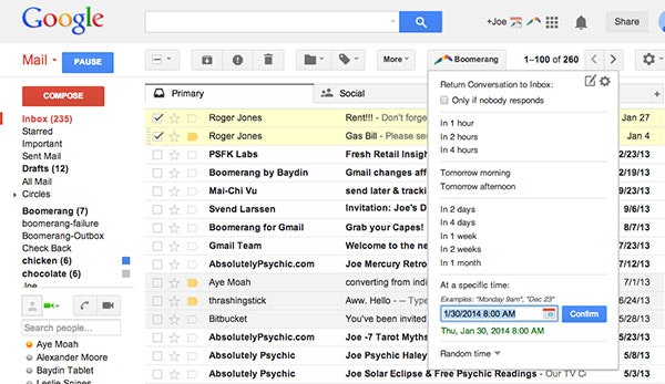 boomerang gmail for mac