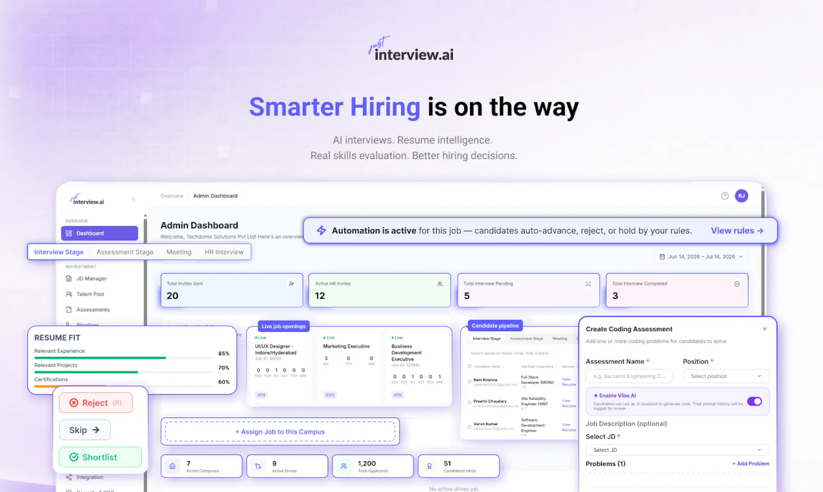 JustInterview.ai screenshot 2