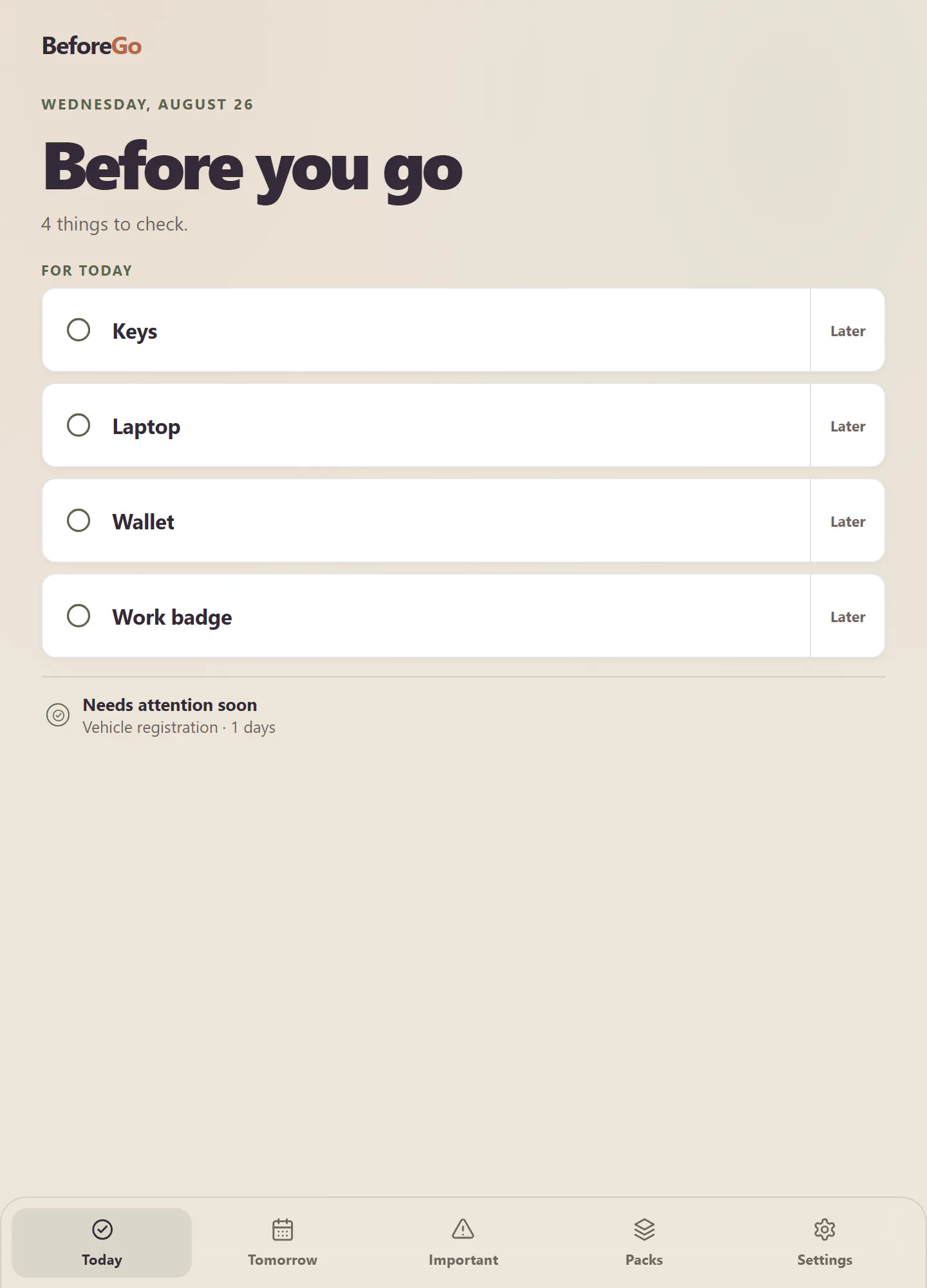 BeforeGo gallery image