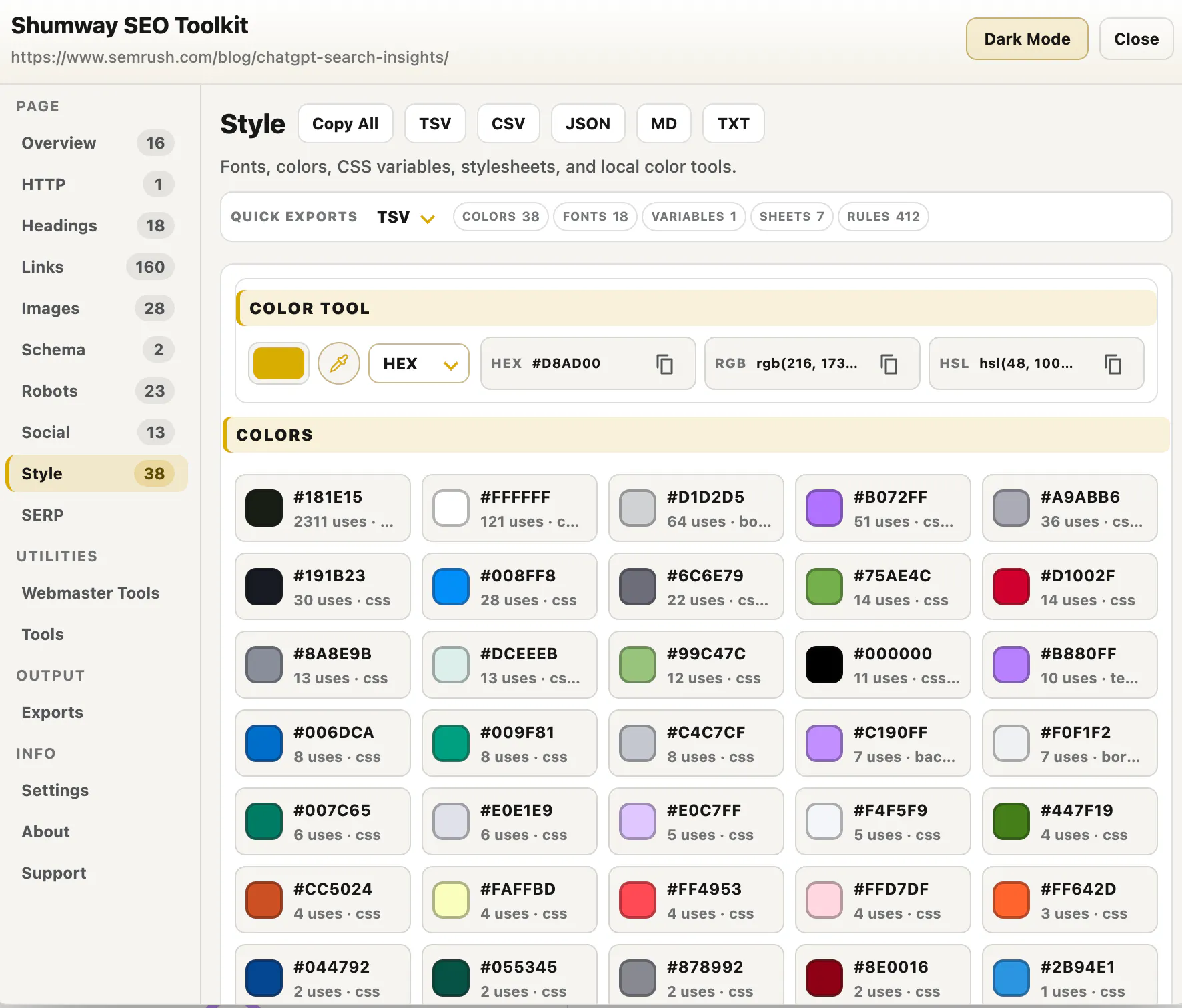 Shumway SEO Toolkit gallery image