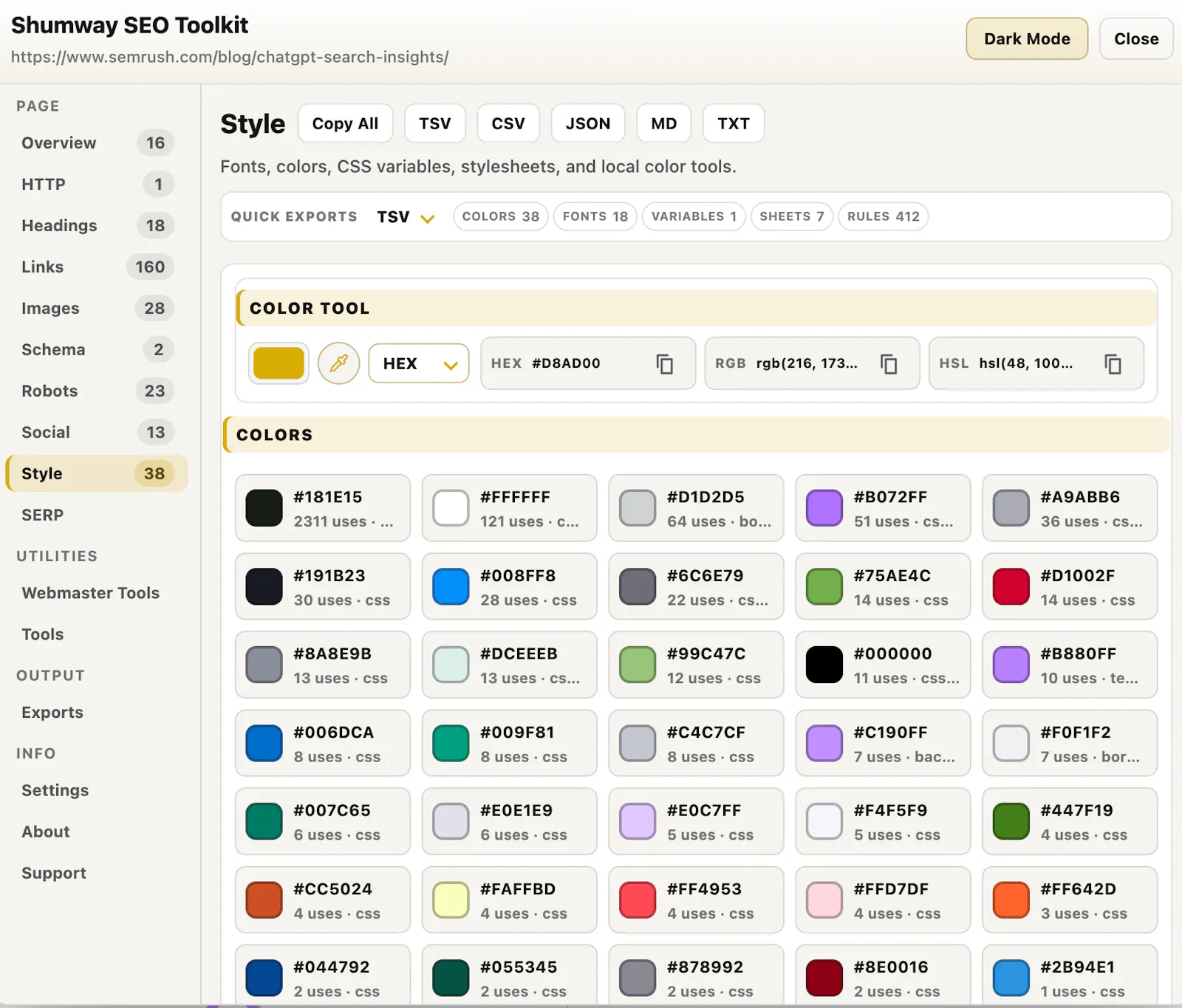 Shumway SEO Toolkit screenshot 10