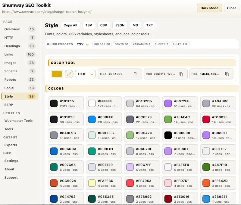 Shumway SEO Toolkit screenshot 10