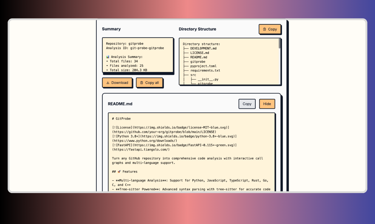 Gitprobe - Codebases analyseren en visualiseren media 3