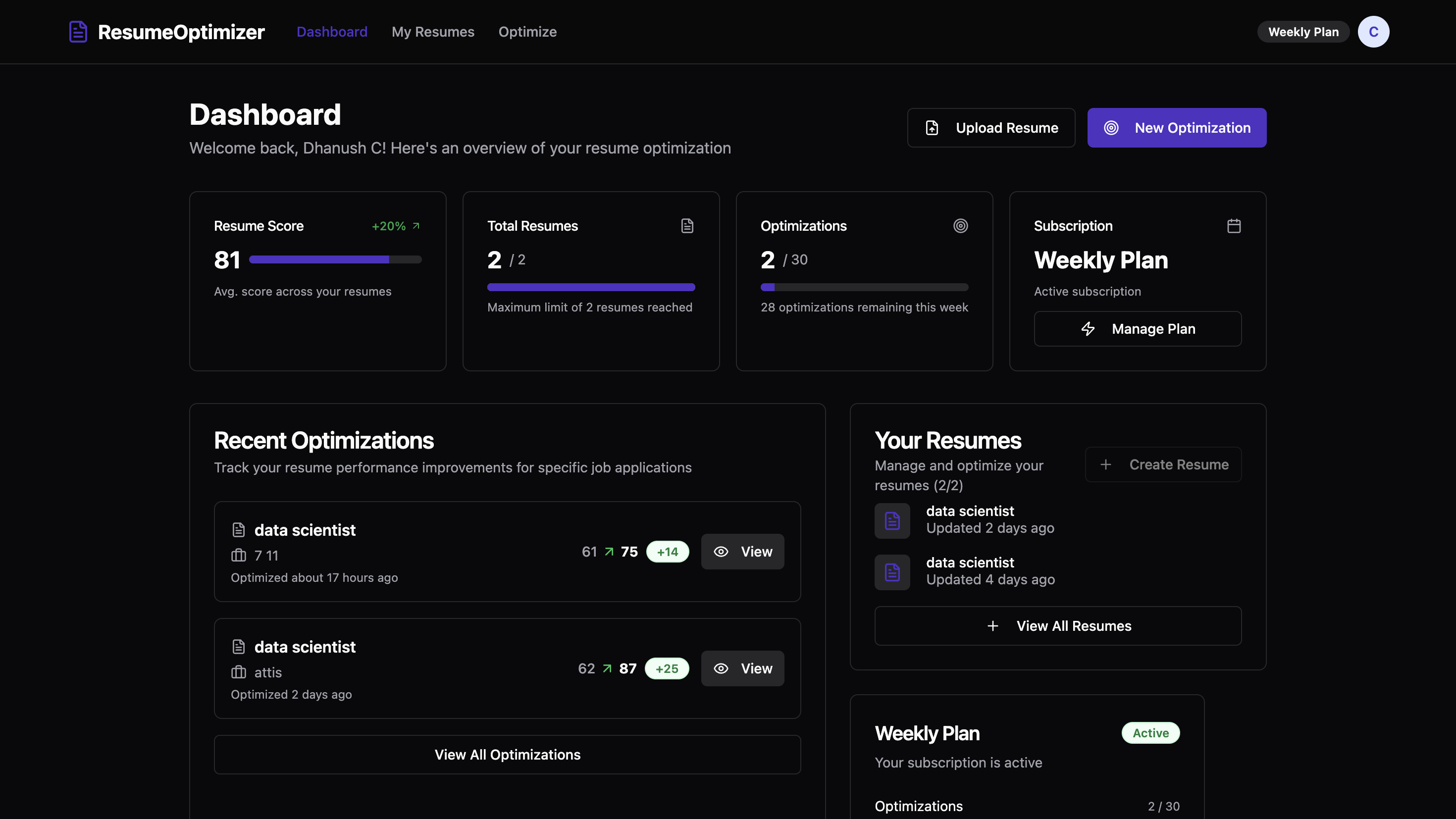 Resume Optimizer gallery image