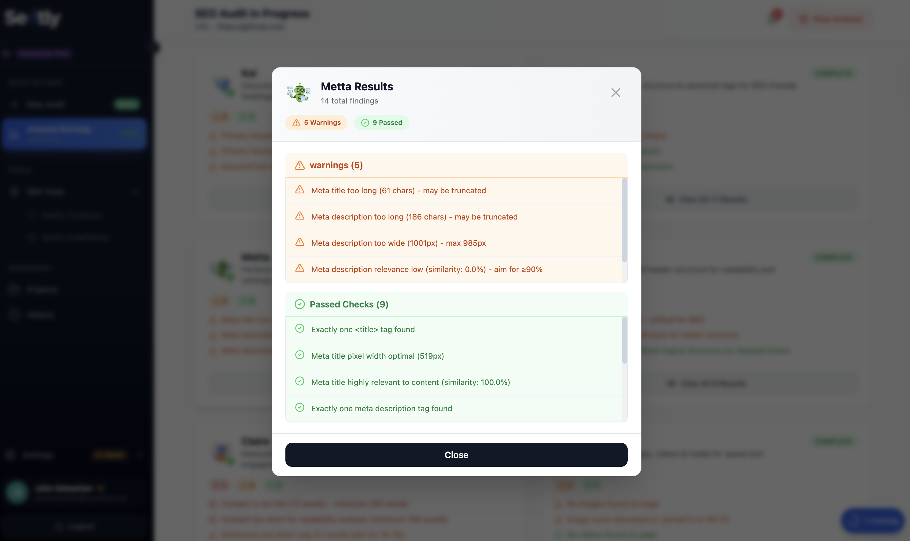 Seotly - Screenshot 4 showing product features and functionality