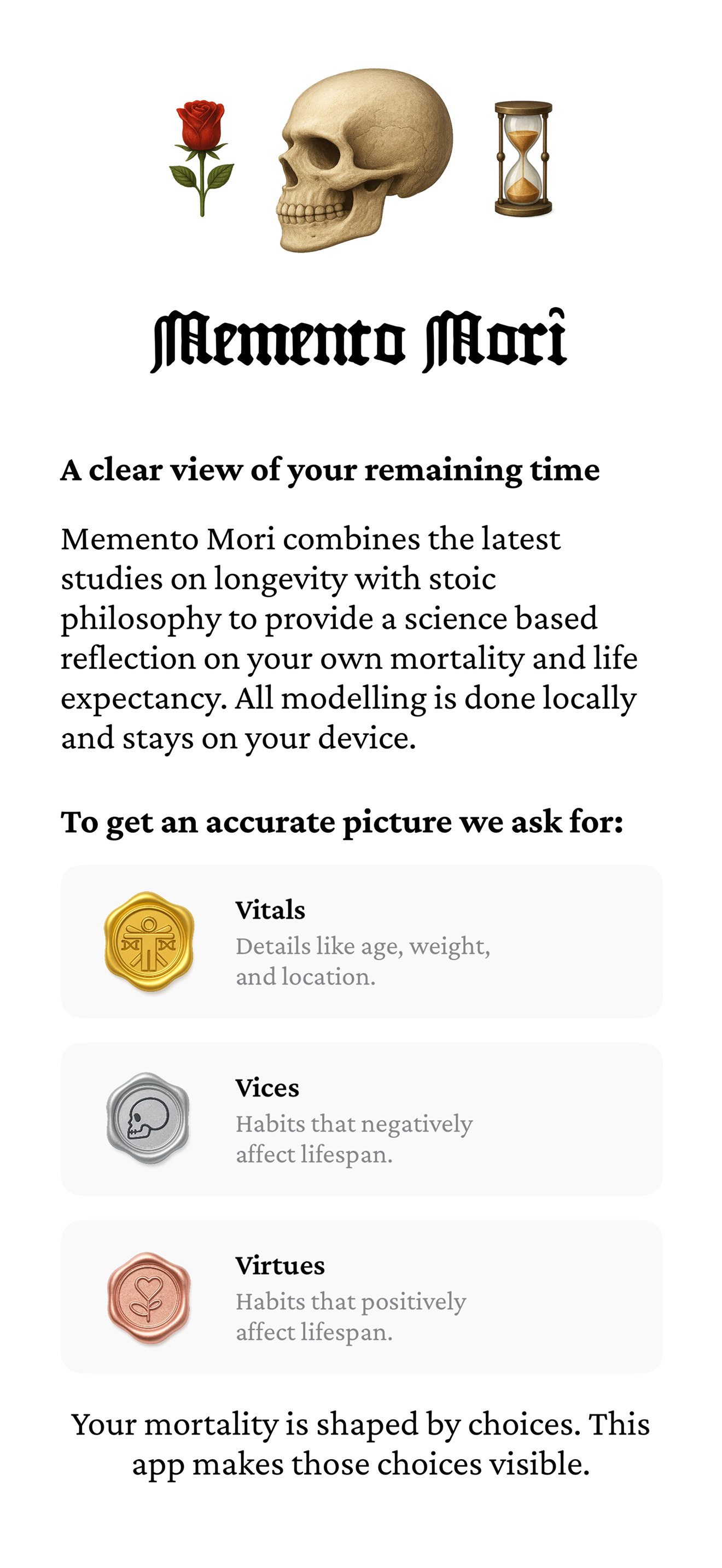Memento Mori - Screenshot 2 showing product features and functionality