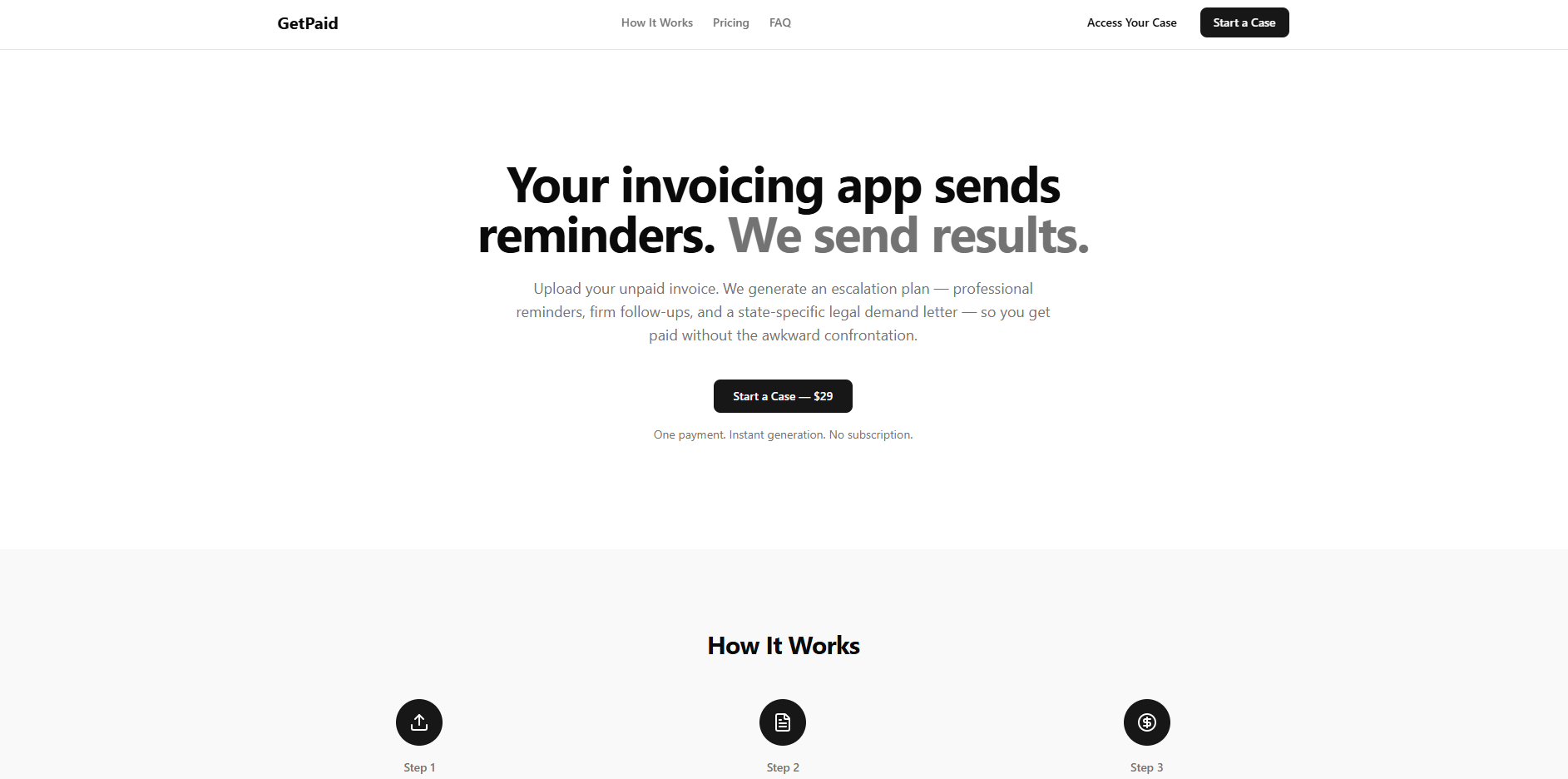GetPaid - Main product screenshot demonstrating key features and user interface