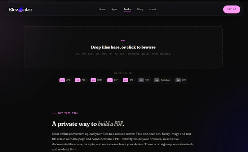 Eleventor Design Web Tools screenshot 3
