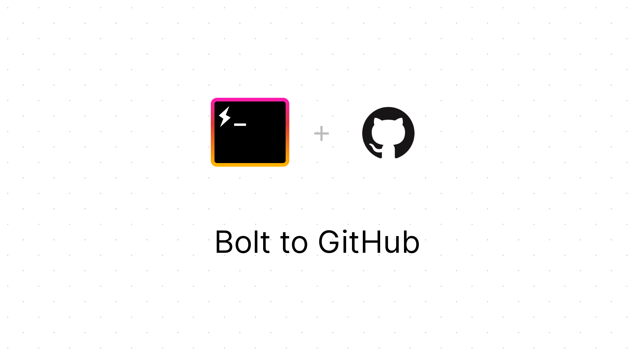 Bolt to GitHub gallery image