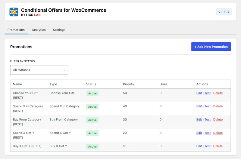 Conditional Offers for WooCommerce screenshot 4